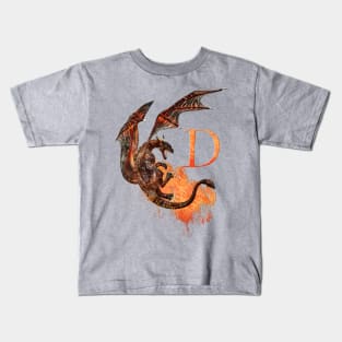 Drachen Buchstabe D Kids T-Shirt